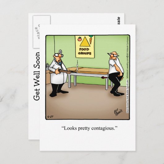 Funny Get Good Humor Briefkaart (Voorkant / Achterkant)