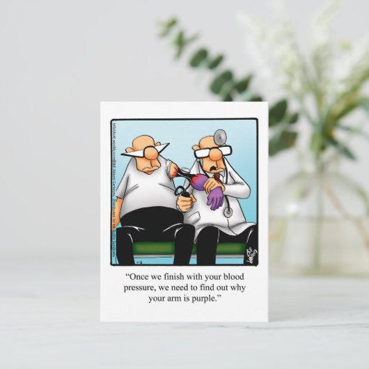 Funny Get Good Humor Briefkaart (Staand voorkant)