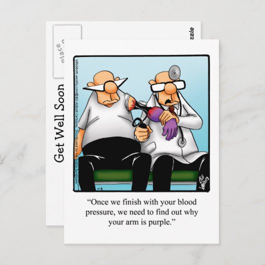 Funny Get Good Humor Briefkaart (Voorkant / Achterkant)