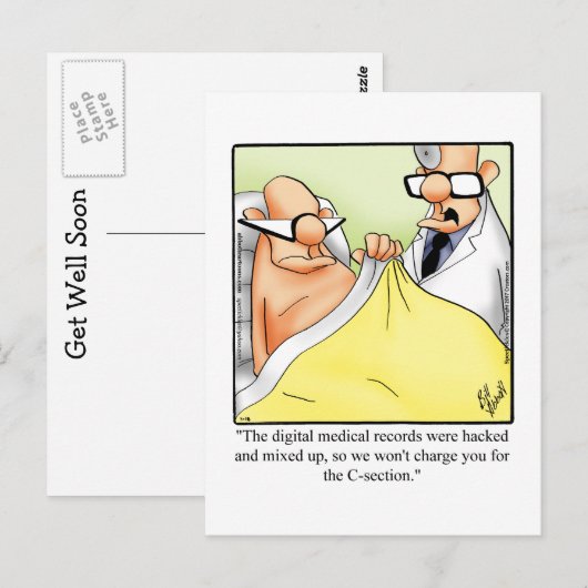 Funny Get Good Humor Briefkaart (Voorkant / Achterkant)