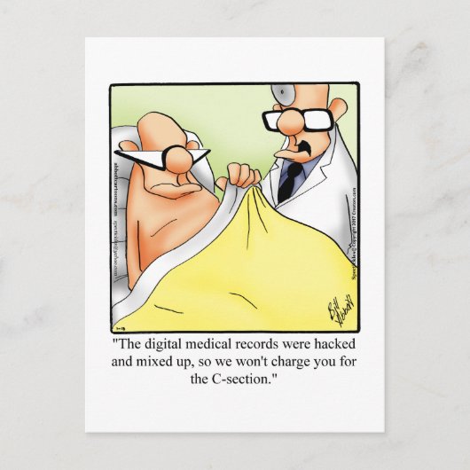 Funny Get Good Humor Briefkaart (Voorkant)