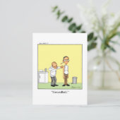 Funny Get Good Humor Briefkaart (Staand voorkant)