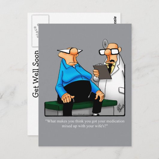 Funny Get Good Humor Briefkaart (Voorkant / Achterkant)