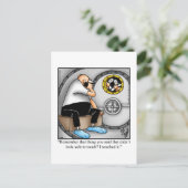 Funny Get Good Humor Briefkaart (Staand voorkant)