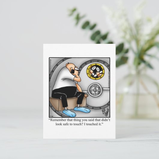 Funny Get Good Humor Briefkaart (Staand voorkant)