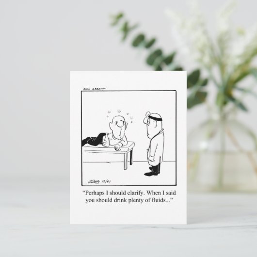 Funny Get Good Humor Briefkaart (Staand voorkant)