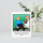 Funny Get Good Humor Briefkaart (Staand voorkant)