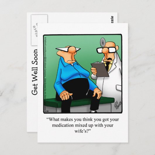 Funny Get Good Humor Briefkaart (Voorkant / Achterkant)