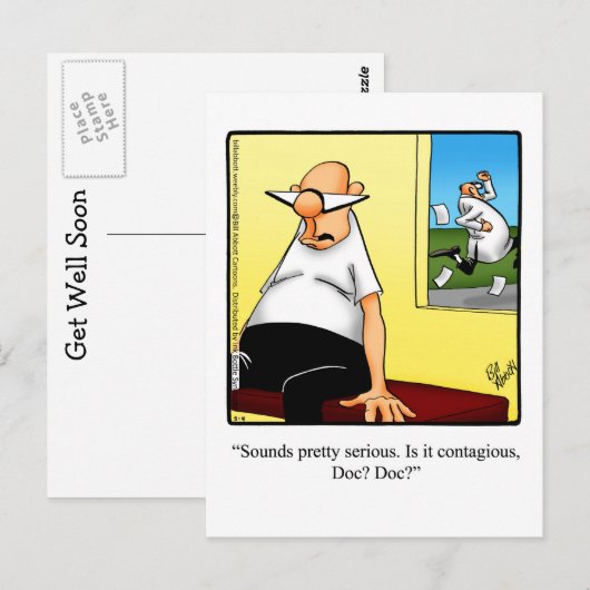 Funny Get Good Humor Briefkaart (Voorkant / Achterkant)