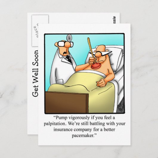 Funny Get Good Humor Briefkaart (Voorkant / Achterkant)