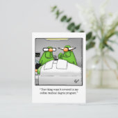 Funny Get Good Humor Briefkaart (Staand voorkant)