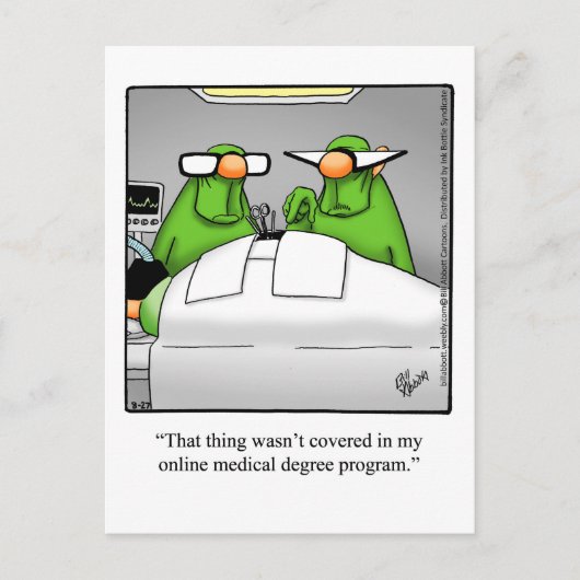 Funny Get Good Humor Briefkaart (Voorkant)