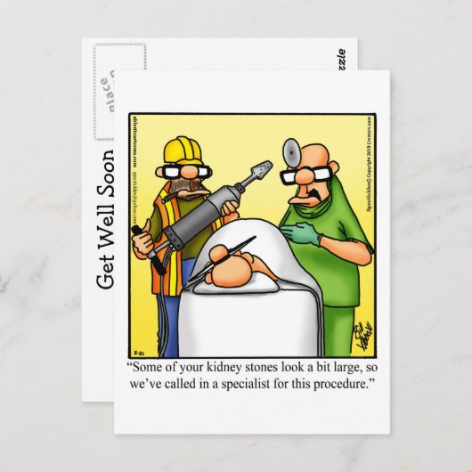 Funny Get Good Humor Briefkaart (Voorkant / Achterkant)