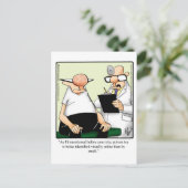 Funny Get Good Humor Briefkaart (Staand voorkant)