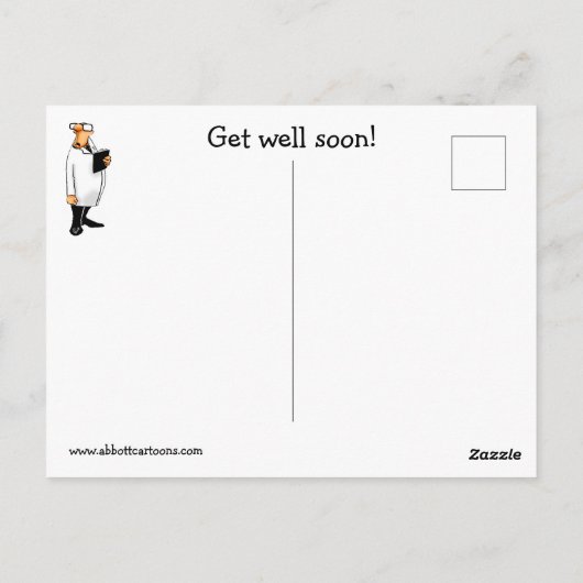 Funny Get Good Humor Briefkaart (Achterkant)