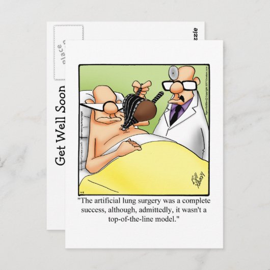 Funny Get Good Humor Briefkaart (Voorkant / Achterkant)