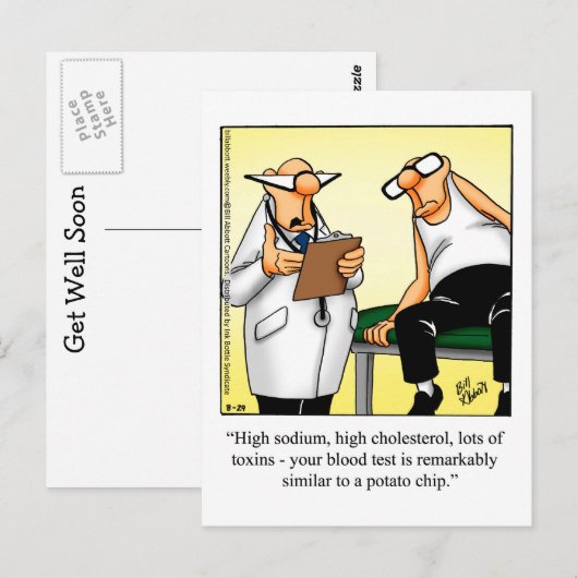 Funny Get Good Humor Briefkaart (Voorkant / Achterkant)