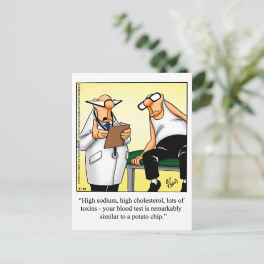 Funny Get Good Humor Briefkaart (Staand voorkant)