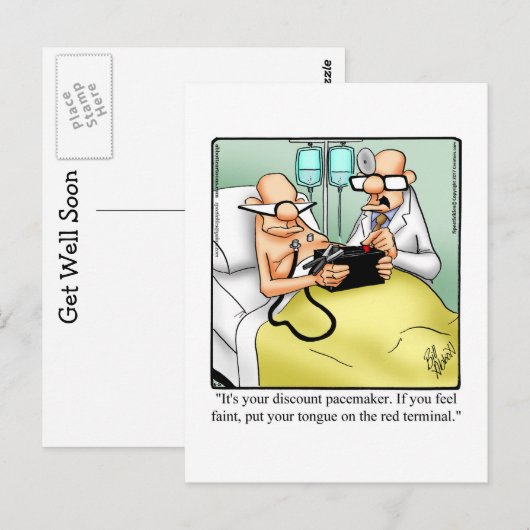 Funny Get Good Humor Briefkaart (Voorkant / Achterkant)