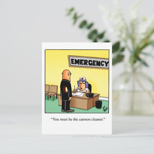 Funny Get Good Humor Briefkaart (Staand voorkant)