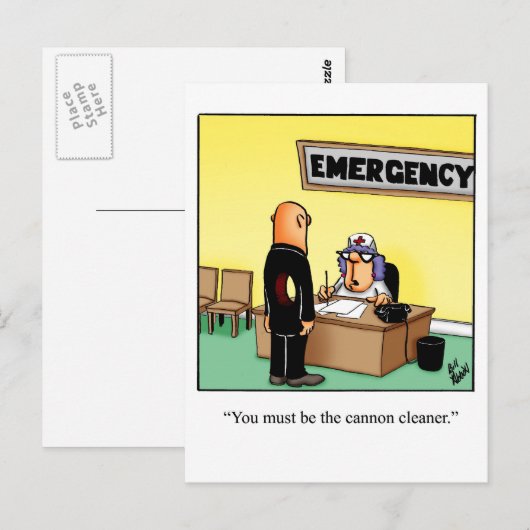 Funny Get Good Humor Briefkaart (Voorkant / Achterkant)