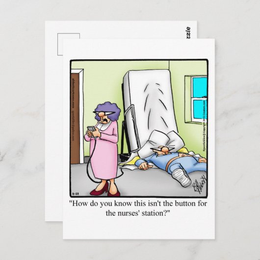 Funny Get Good Humor Briefkaart (Voorkant / Achterkant)