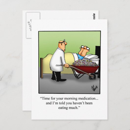 Funny Get Good Humor Briefkaart (Voorkant / Achterkant)