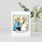 Funny Get Good Humor Briefkaart (Staand voorkant)