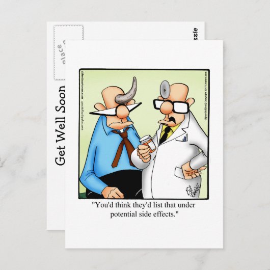 Funny Get Good Humor Briefkaart (Voorkant / Achterkant)