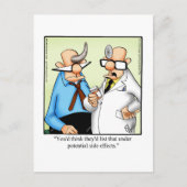 Funny Get Good Humor Briefkaart (Voorkant)