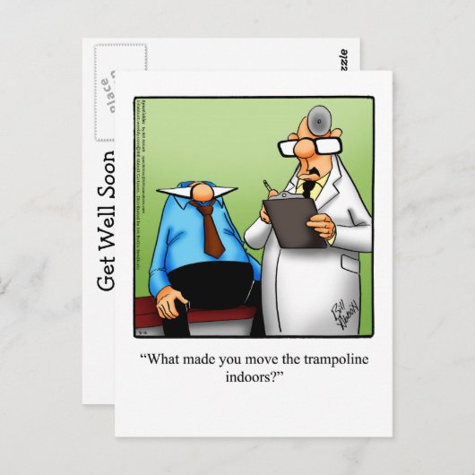 Funny Get Good Humor Briefkaart (Voorkant / Achterkant)