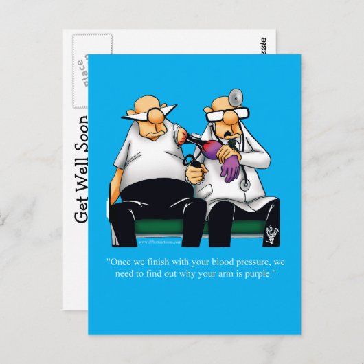 Funny Get Good Humor Briefkaart (Voorkant / Achterkant)