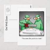 Funny Get Good Humor Briefkaart (Voorkant / Achterkant)