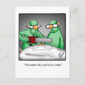 Funny Get Good Humor Briefkaart (Voorkant)