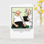 Funny Get Good Humor Card Kaart (Gele Bloem)