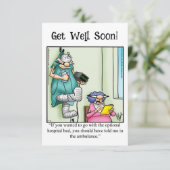 Funny Get Good Humor Wenskaart (Staand voorkant)