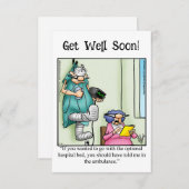 Funny Get Good Humor Wenskaart (Voorkant / Achterkant)