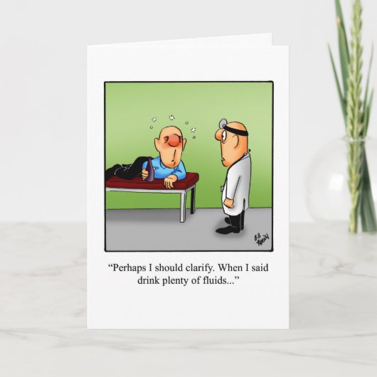 Funny Get Good Humor Wenskaart Kaart (Voorkant)