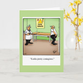 Funny Get Good Humor Wenskaart Kaart (Gele Bloem)