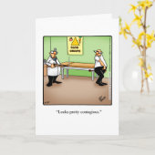 Funny Get Good Humor Wenskaart Kaart (Gele Bloem)