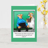 Funny Get Good Humor Wenskaart Kaart (Gele Bloem)