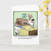 Funny Get Good Humor Wenskaart Kaart (Gele Bloem)