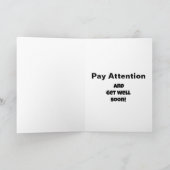 Funny Get Good Humor Wenskaart Kaart (Binnen)