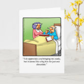 Funny Get Good Humor Wenskaart Kaart (Gele Bloem)