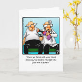 Funny Get Good Humor Wenskaart Kaart (Gele Bloem)