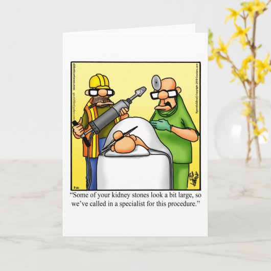 Funny Get Good Wenskaart Kaart (Gele Bloem)