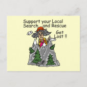 Funny Get Lost Briefkaart (Voorkant)
