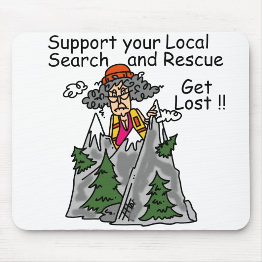 Funny Get Lost Muismat (Voorkant)