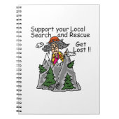 Funny Get Lost Notitieboek (Voorkant)
