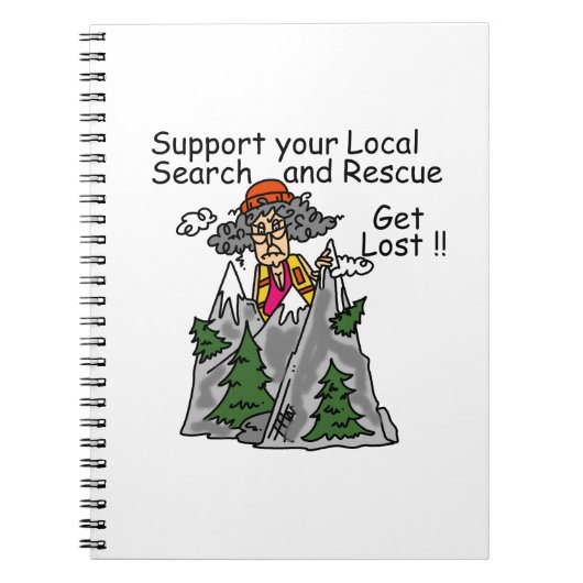 Funny Get Lost Notitieboek (Voorkant)